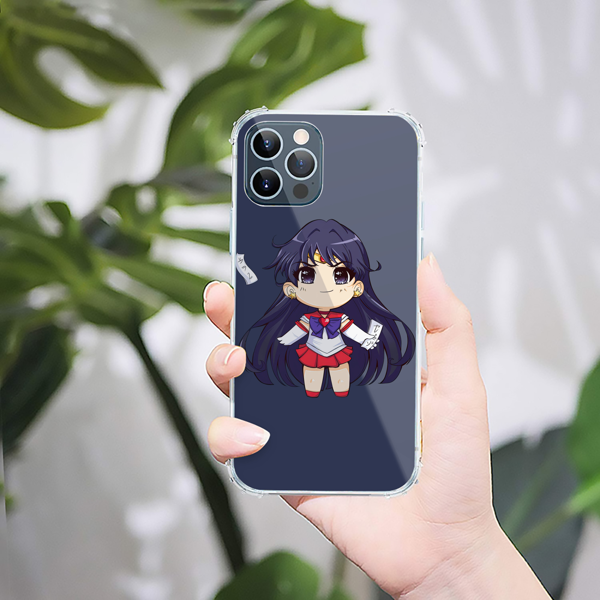 （画像用） 美少女戦士セーラームーン 火野レイ ひの レイ Sailor Moon Hino Rei （セーラーマーズ,Sailor Mars） 【iPhone 12シリーズ対応】透明スマホケース（クリアソフトケース）